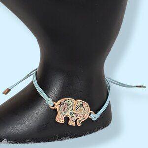 (2/$20) Ivory Ella Elephant Cord Bracelet